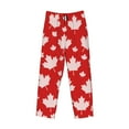 thumbnail image 4 of Daiia Maple Leaves Men's Sleep Pant with Pockets and Drawstring,Pajama Pants-Large, 4 of 9