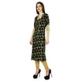 thumbnail image 2 of Phagun Indian Designer Kurta Women Ethnic Kurti Rayon Leaf Print Top Tunic Dress, 2 of 9