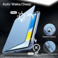 thumbnail image 6 of JETech Rotating Case for iPad (A16) 11th/10th Generation (2025/2022) with Pencil Holder, 360 Degree Rotation Protective Stand Cover Clear Back, Auto Wake/Sleep (Blue), 6 of 7