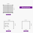 thumbnail image 4 of PURPLE LEAF 08' x 10' Solar Louvered Pergola with LED String Lights and Control Panel Aluminum Outdoor Pergola with Adjustable Hardtop Roof for Patio Deck Garden Yard Gray, 4 of 10
