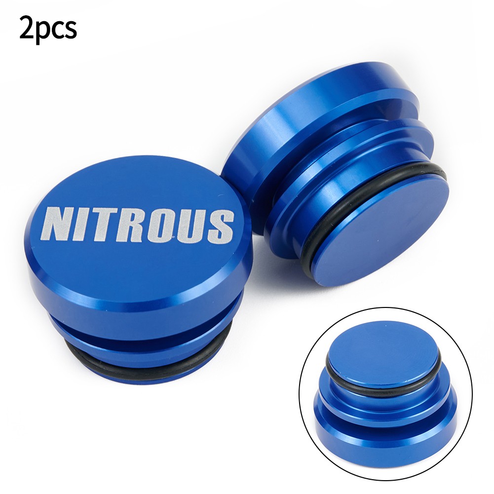 2X Blue Push Button Lighter Cover For Suv Car Accessories