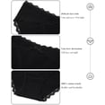 thumbnail image 5 of Aijolen Cotton Underwear for Women Lace Edge Bikini Cheeky Panties Ladies Briefs 6 Pack(L,Black), 5 of 8