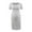 Grey, variant on Pisexur Maternity Bodycon Dress Side Ruch Short & 3/4 Sleeve Dress for Baby Shower Daily (S-2XL)