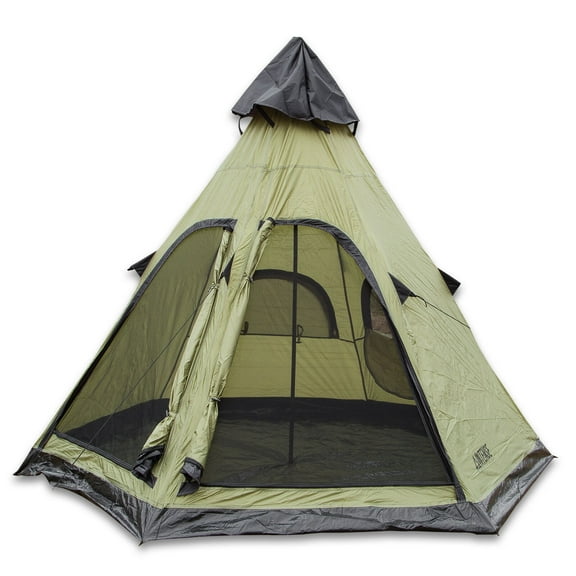 Intense Teepee Camping Tent Family Outdoor Sleeping Dome Shelter with Carry Bag