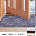 thumbnail image 3 of Blue Ethnic Paisley Pattern Door Rugs,Washable Non Slip Door Mats Indoor,Decorative Door Mats,Entry Mat Indoor for Entrance,Bedroom,Kitchen,Bathroom,30"x17", 3 of 6