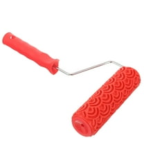 UPOUART Texture Roller for Walls Textured Paint Roller Red 1Set for DIY Enthusiasts