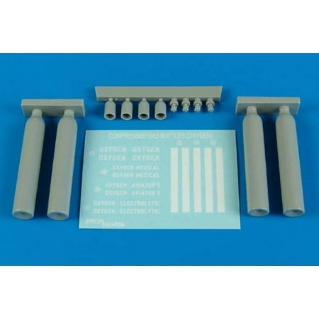 Oxygen Gas Cylinder Cabinet - AeroBonus 1:48 Compressed Gas Oxygen Bottles Cylinders - Resin Detail #480098