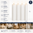 thumbnail image 2 of Hyoola 2" x 8" White Pillar Candles, 4 Pack, 56 Hour Burn Time, Dripless & Unscented, European Made with Smokeless Cotton Wicks for Weddings, Centerpieces, Events, Church & Home Decor, 2 of 6