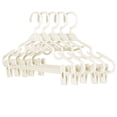 thumbnail image 2 of LQCrafK Plastic Pants Hangers with Clips 5 Pack Heavy Duty Skirt Hangers Swivel Hook and Notches Space Saving Acrylic Clip Hangers for Pants Suitable for All Clothing, 2 of 8