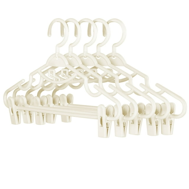 Percha Pedty 5X para almacenamiento de textiles para el hogar, 5 piezas, con clip para colgar faldas, soporte para ropa