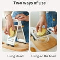 thumbnail image 3 of Foldable Cheese Graters, Detachable Handheld 2 Sided Ginger Shredder, Good Grip Cutting Board Tool, Kitchen Mini Planer, 3 of 8