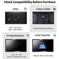 thumbnail image 5 of Support Mural TV Pivotant Inclinable Rotation Mouvement Complet Réglable Articulé pour Moniteur LED LCD 15-32 Pouces VESA 75,100 -GSLA, 5 of 5