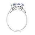 thumbnail image 2 of 3/4 Carat 3-Stone Diamond Engagement Ring Band in 10K White Gold (Ring Size 9.75), 2 of 6