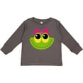 thumbnail image 3 of Inktastic Frog Face Girl Girls Long Sleeve Toddler T-Shirt, 3 of 5