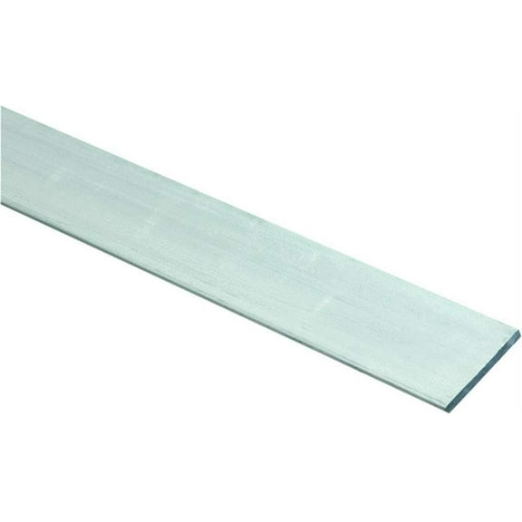 National Hardware Flat Bar Aluminum Mill Finish - Weather-Resistant - 1.5 x 36 x 1/8 In Silver