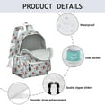 thumbnail image 4 of Blue Strawberry Plants Fruit Backpack for School,Cute School Bag,Schoolbag with Adjustable Shoulder Straps & Padded Back,13.4"x11"x4.7", 4 of 6