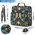 thumbnail image 2 of FORMRS Zipper Binder with Shoulder Strap 2-inch Ring 500 Sheet Capacity File Bag, Brown Mystical Owls, 2 of 5