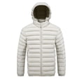 thumbnail image 1 of Ceisia Men's Winter Warm Stand Collar Zipper Cardigan with Pockets Windproof Water Gift Repellent Lightweight Puffer Jacket, 1 of 3