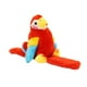 thumbnail image 5 of Juguete de peluche de loro Hugo pulsera de bofetada rojo, 5 of 10