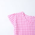 thumbnail image 6 of HILEELANG 3-13T Little/Big Girls Pink Gingham 100% Cotton Dress Size 6-7T, 6 of 8
