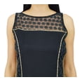 thumbnail image 3 of Atasi Womens Black Net Straight Kurti Salwaar Kameez with Dupatta Readymade, 3 of 9