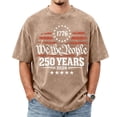 thumbnail image 2 of We the People 250 Anniversary USA Shirts for Men, 250 Year Birthday 1766-2026 Men Shirts, 4th of July Shirt Independent Day Mens Tops Brown XL, 2 of 5