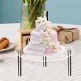 thumbnail image 1 of WHAMVOX 3Ud Transparent Acrylic Cake Stand Resistente Para Celebraciones Y Eventos, 1 of 8