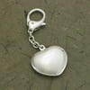 Personalized Silver Plated Heart Key Chain