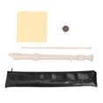 thumbnail image 2 of 8 Hole Soprano Recorder Instrument German Style C Key Flute ABS Detachable Design Exquisite Craftsmanship Comfortable Playability Convenient Storage Black with Protective Case for, 2 of 7