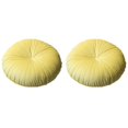 thumbnail image 1 of 2 cojines decorativos de estilo nórdico amarillo con forma de calabaza para asiento, cojín redondo de terciopelo, 1 of 8