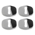 thumbnail image 3 of 4Pcs Couvercle de Serrure de Porte en Acier Inoxydable Décor Accessoires en Métal, Intérieur de Protection, pour Auto, Noir, 3 of 8