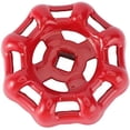 thumbnail image 1 of ORUYROP Cast Iron Outside Faucet Round Wheel Handle Hose Bib Handle Water Spigot Handle 7x7mm, Red, 1 of 3