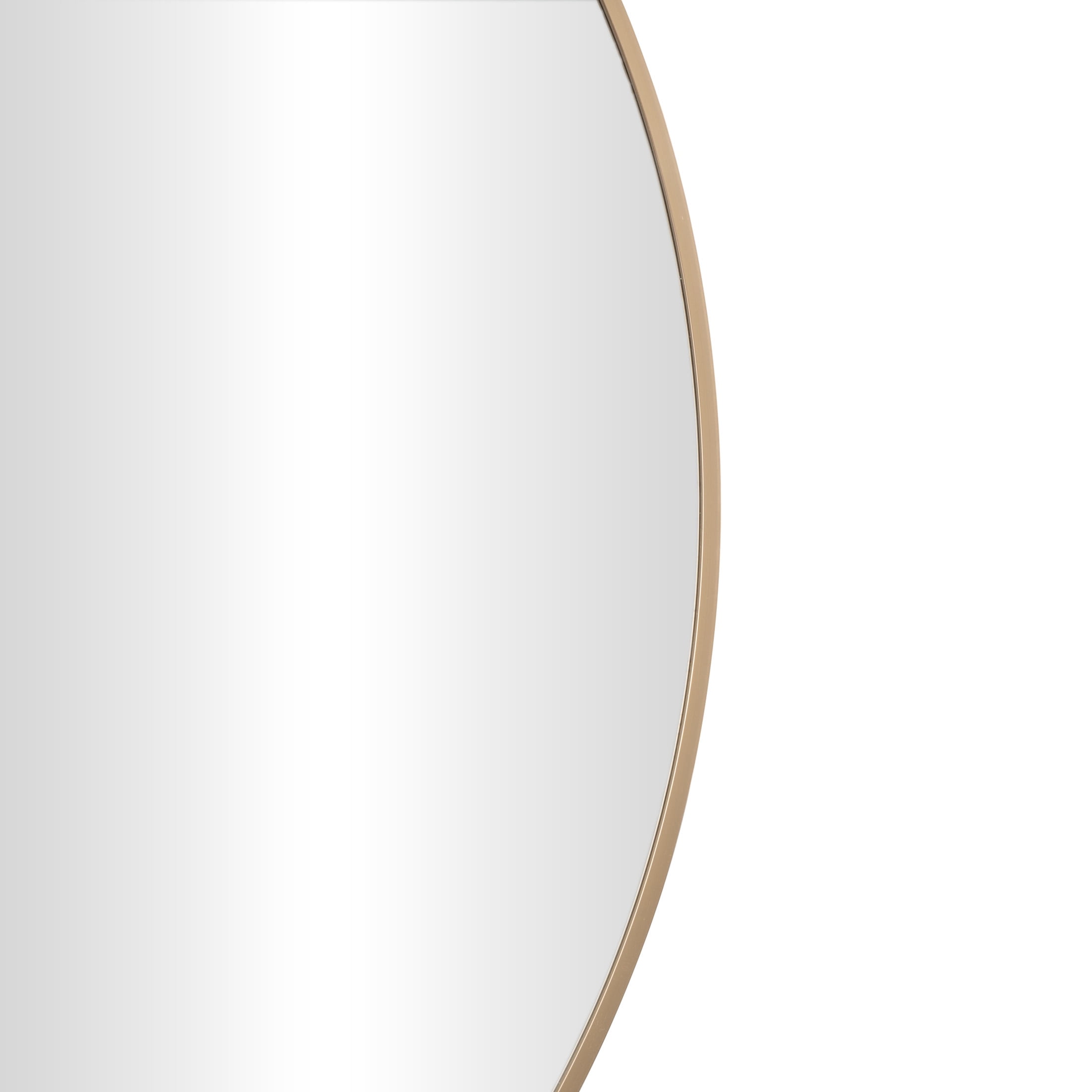 DecMode 32" x 42" Gold Wavy Abstract Wall Mirror