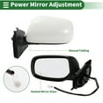 thumbnail image 2 of Reemplazo del espejo de puerta del lado izquierdo Unique Bargains, ensamblaje del espejo retrovisor lateral para Toyota Yaris Hatchback 2007-2011 No.8794052660 Blanco, ajuste del espejo eléctrico, 2 of 7