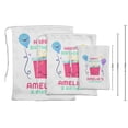 thumbnail image 3 of Darling Souvenir White Gift Box Birthday Custom Party Supplies&nbsp;Drawstring Pouches&nbsp;Favor Bags 15 Pieces, 3 of 5