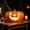 Yellow B, variant on Battery Operated LED Pumpkin Light With Spooky Face Orange Foam Construction For Indoor Home Halloween Decor 1 Count