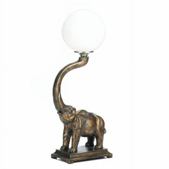 Home Decor Trumpeting Elephant Globe Lamp