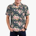 thumbnail image 5 of Wukai Vintage Floral Men’s Polo Shirts,Quick-Dry Athletic Shirt,Classic Fit Shirts-3X-Large, 5 of 8