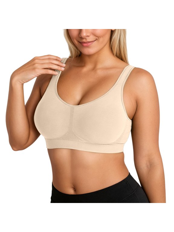 Wirefree Comfort Shaping Bra Seamless Everyday Wear Soft Non Padded Underwire T Shirt Loungewear Stretch Fit