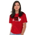 thumbnail image 4 of Canada Strong And Free Maple Leaf Plus Size Crewneck Graphic Tee Shirt Brisco Brands 2X, 4 of 5