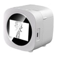 thumbnail image 2 of Bunblic Voice Control Mini Printer Box Gift Compact Kids Adults Home with Paper Roll White, 2 of 7