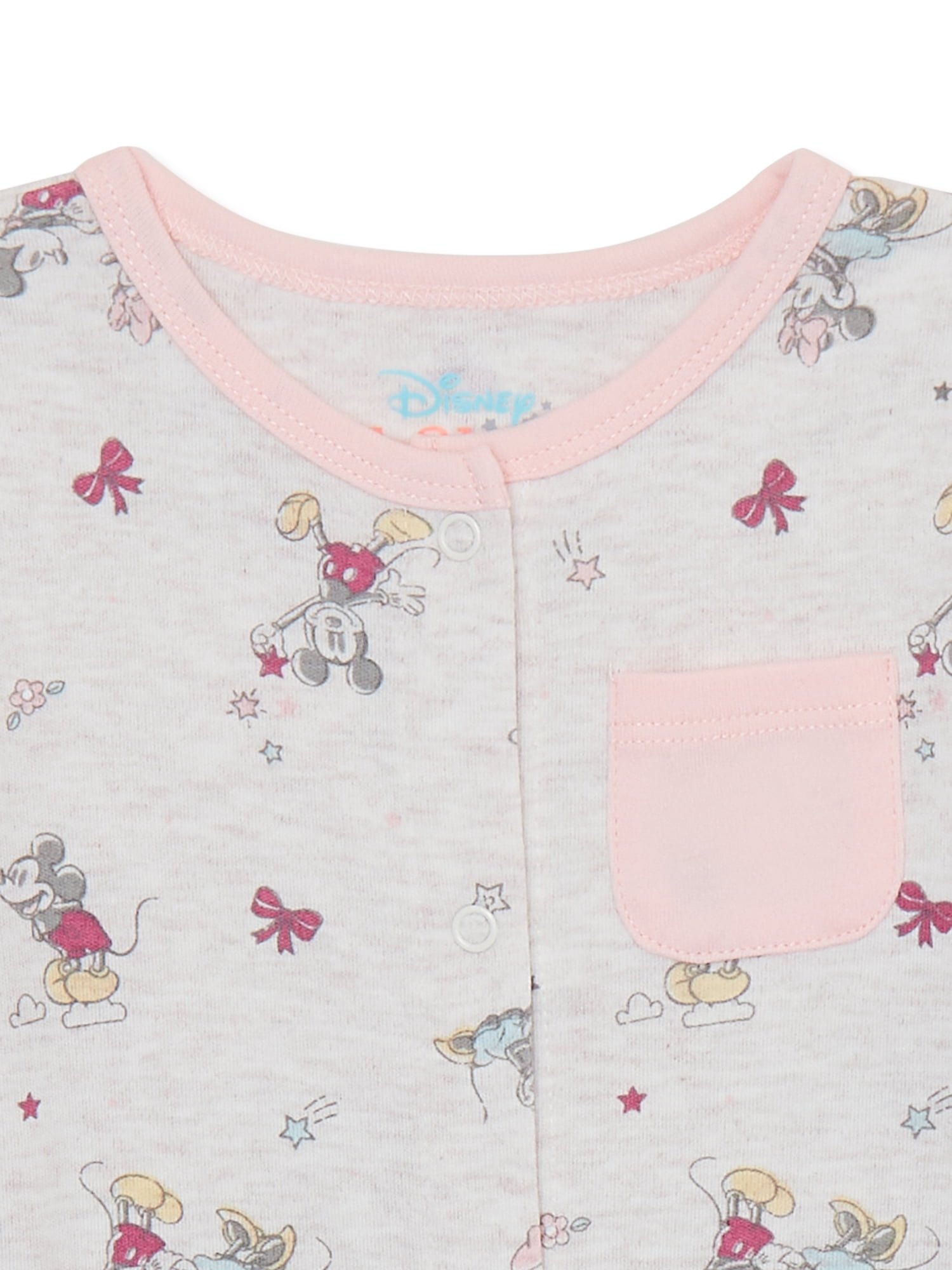 Disney Baby Wishes + Dreams Baby Girls Minnie Mouse Sleep 'n Play and Welcome Home Set, 4-Piece, Newborn-6/9 Months