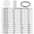 thumbnail image 2 of Uxcell AXK5070 Thrust Needle Roller Bearings 50x70x3mm Chrome Steel with AS5070 Washers 5 Pack, 2 of 6
