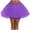 Purple, variant on Generic Women's, Teen, Adult Classic Elastic 3, 4, 5 Layered Tulle Tutu Skirt