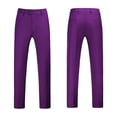 thumbnail image 4 of Men's Business Casual Zipper Pockets Lightweight Skinny Suit Pants Solid, 4 of 4