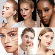 6D Hair like Waterproof Eyebrow Tattoos Stickers 5 Sheets 100 Pairs Waterproof Eyebrow Transfers Stickers Temporary Brow Tattoo Peel off Grooming Shaping Eyebrow Sticker,5 Types
