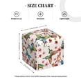 thumbnail image 4 of Fuzoiu Floral With Butterflies Print Tissue Box Cover Holder, Square Leather Tissue Box,PU Leather Decorative Organizer for Tabletop, Bathroom, Car, Office, 4 of 7