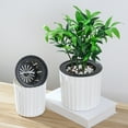 thumbnail image 4 of CIMAXIC White Plastic Self Watering Pots for Home Decor and Indoor Use 2Pcs, 4 of 6