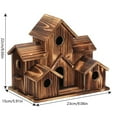 thumbnail image 3 of Bird House Bird Houses for Outside,5 Hole Outdoor Bird House - Room for 5 Bird Families, 3 of 8