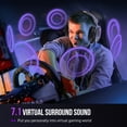thumbnail image 3 of FIFINE H9 Pro Gaming Headset, USB/3.5mm Headphone with Microphone for PC Computer, Xbox, PS5/PS4, 330g Lightweight, 7.1 Sound, Volume Control for Gamer, 3 of 10